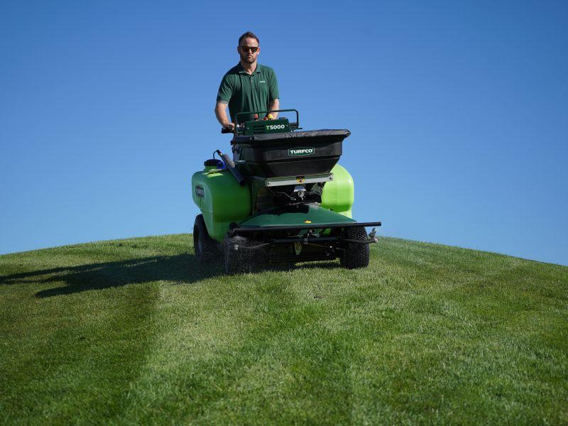 Handles hilly greens surrounds without tearing turf