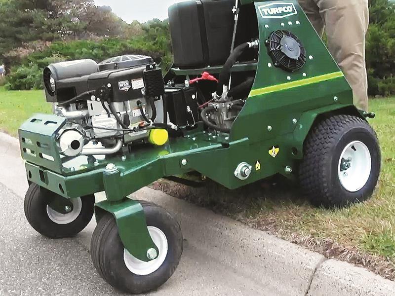 Professional Landscaping Aerators - TurnAer XT8 Riding Aerator - Turfco